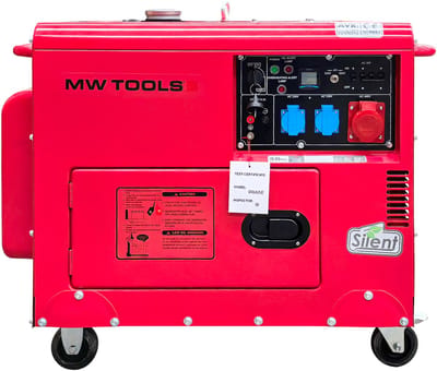 Diesel generator 6kW 3x400V+1x230V MW Tools DG65E