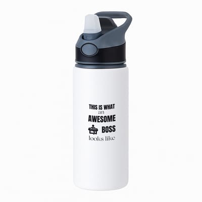 Hacebo® - this is what an awesome trainer looks like waterfles met rietje zwart - Trainer - cadeau trainer - cadeau - coach cadeau - bedankt voor alles - water fles - 650ML