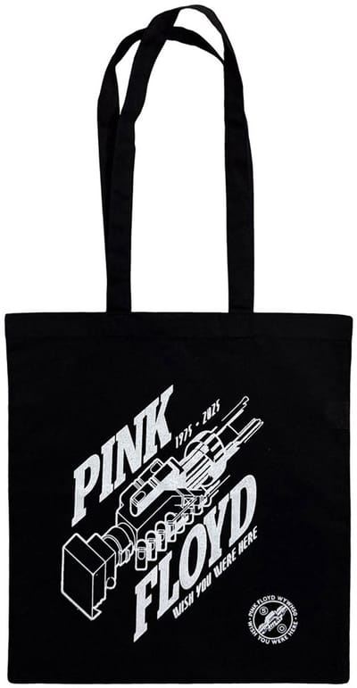 Pink Floyd - Robot Hands Wish You Were Here 50 Schoudertas/Shopper - Zwart