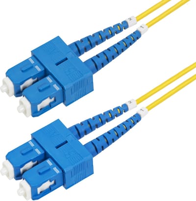 StarTech.com 1m SC naar SC (UPC) OS2 Single Mode Duplex Glasvezel Kabel, 9/125µm, Laser Optimized, 40G/100G, Flexibel Buigen, Low Insertion Loss, LSZH Fiber Patchkabel