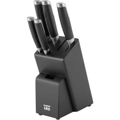 LEO 6-delige messenblok Graphite - Zwart -