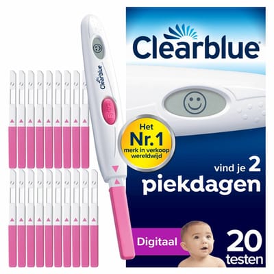 6x Clearblue Ovulatietest Digitaal 20 stuks