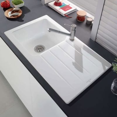 Villeroy & Boch Architectura 50 inset sink, drain with manual override, reversible 335001R1