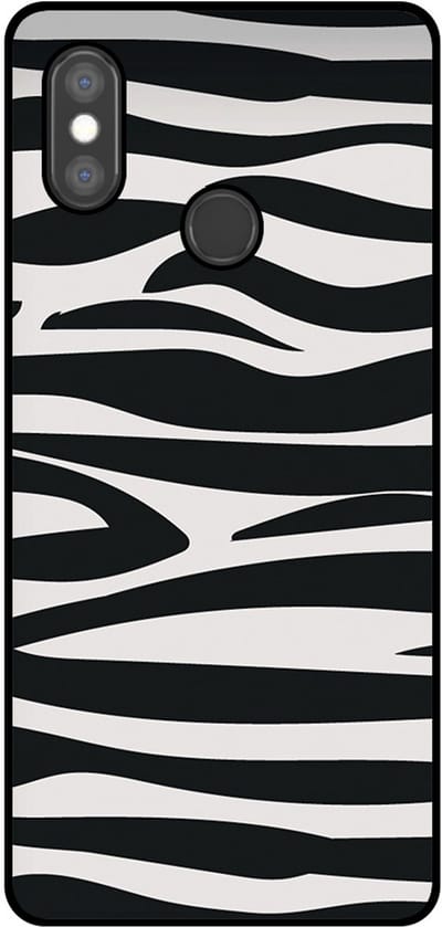 Smartphonica Telefoonhoesje Geschikt voor Xiaomi Mi 8 SE met zebra opdruk - TPU backcover case zebra design - Zwart Wit geschikt voor Xiaomi Mi 8 SE