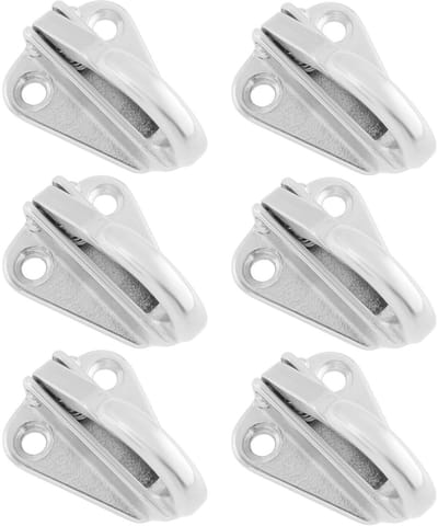 Dailygoods- Fenderhaak 6x - Roestvrij Staal 316 - Veertype