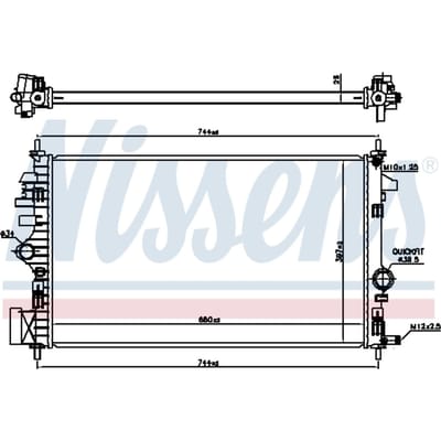Radiator, motorkoeling NISSENS 630773