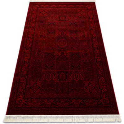 Kleden Rugsx ORIENT 5365 tapijt bordeauxrood / zwart Frame, 100x200 cm