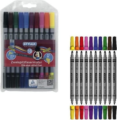 Toppoint Viltstiften Duo - 10 stuks stift