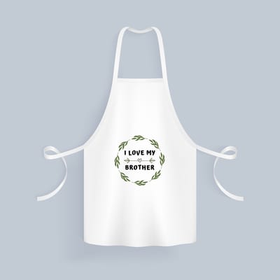 Akyol - i love my brother Keukenschort - Broer - liefste broer - verjaardag - cadeautje voor broer - broer artikelen - kado - geschenk - 82 bij 71 cm