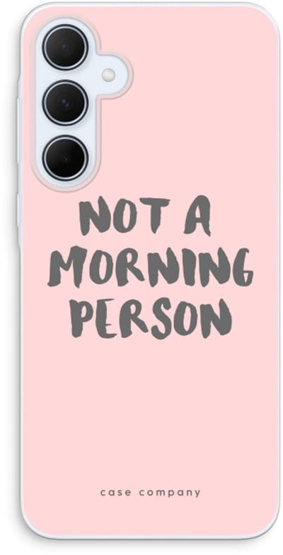 Case Company® - Hoesje geschikt voor Samsung Galaxy A35 hoesje - Morning person - Soft Cover Telefoonhoesje - Bescherming aan alle Kanten en Schermrand
