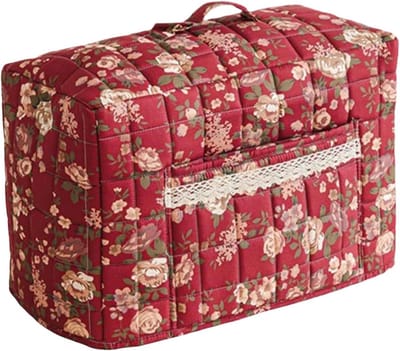Naaimachine Opbergtas - Beschermhoes - Hobby Projecten - Gewatteerde Structuur - 43 x 35 x 24 cm - Rood