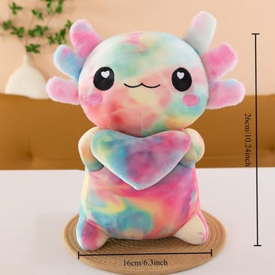 Mignon Dessin Animé Axolotl Peluche Super Doux Salamandre Animal Peluche Oreiller Couple Doux Axolotl Décoration Maison Cadeau de Noël