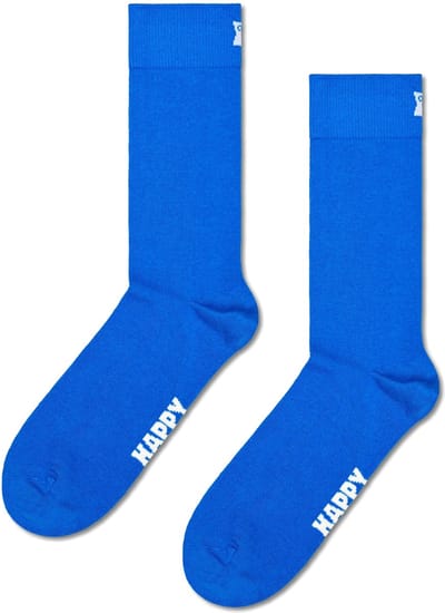 Happy Socks Solid Sock - unisex sokken - blauw - Unisex - Maat: 36 - 40