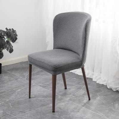 Moderne Minimalistische Universele Beller Stoel Set Eetkamerstoelhoes Huis Gebogen Stoelhoes Volledige Rugleuning Geïntegreerde Krukhoes 40*43*45cm