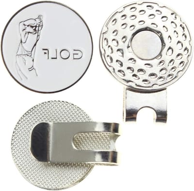 Golf Ball Marker met Magnetische Hoedclip - 3 Stuks - Golfaccessoires voor Caps, Tassen en Vadersdag Cadeau