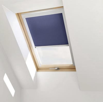 Contrio Verduisterend Rolgordijn voor VELUX dakraam U08, 808, 8 *BLAUW*
