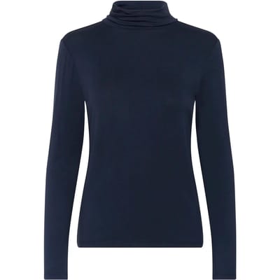 SOAKED IN LUXURY SLHanadi Rollneck LS - Night Sky Blue