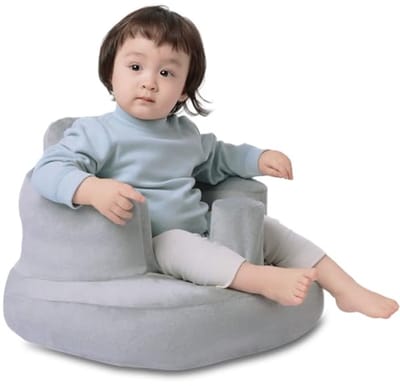 Opblaasbaar babyzitje met ingebouwde luchtpomp - Ergonomische peuterstoel voor 3-36 maanden