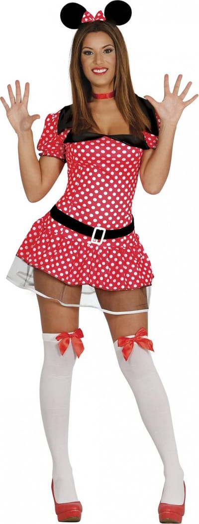 Fiestas Guirca - Volwassenkostuum Mouse girl - M (38-40) - Carnavalskleding - Carnaval - carnavalskleding 2027 - Carnaval kostuum