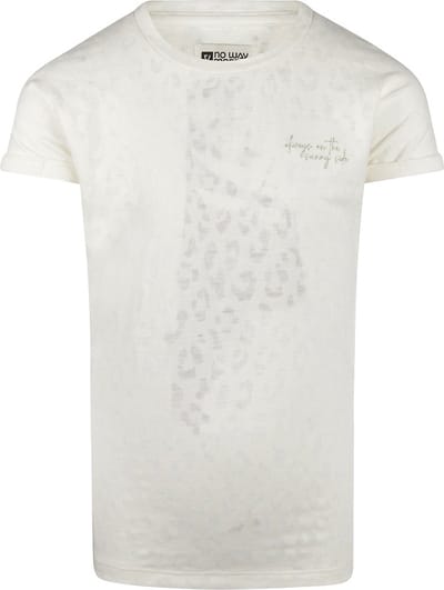 No Way Monday-Meisjes t-shirt - offwhite - maat 134