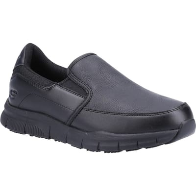 Skechers Dames Work Relaxed Fit Nampa - ANNOD Werkschoenen Sneakers 77236 EC Zwart