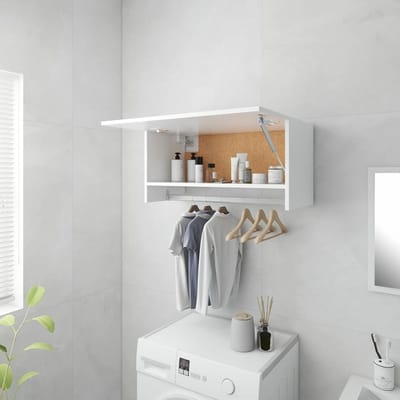Kledingkast - Opbergkast Kast - Slaapkamer Opbergen - Compact Ontwerp - 70x35x32cm - Wit
