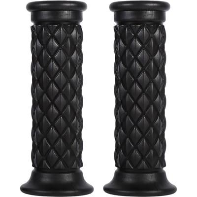 1 Paar 78  22mm Universele Rubber Motorfiets Stuurgrepen Bar End Hot Zwart black