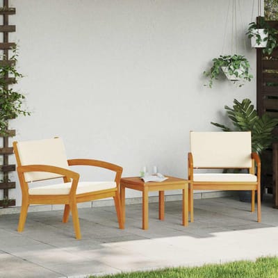 vidaXL - Tuinstoel - 2 - st - Olie - Natuurlijk - Massief - Acacia - Hout