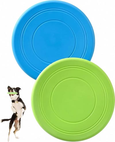 Hondenfrisbee set van 2 - robuust en bijtvast - ideaal voor spel en training - ShopVlot