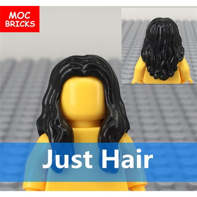 5 pièces/lot MOC Briques Cheveux Féminins Particules Assemblées Blocs de Construction Accessoires Jouets pour Enfants Poupées