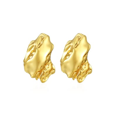 Oorbellen Sculpture - Goudkleurig | 2,6 x 1,8 cm | Stainless Steel | Fashion Favorite