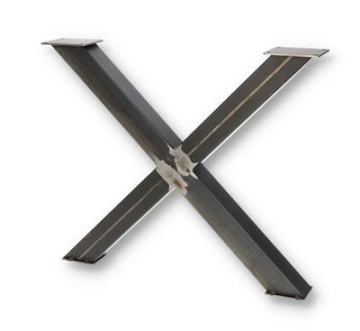 SEART - Kruisvoet Tafelonderstel - 82x71 cm - Stalen Profielen - Industrieel Design