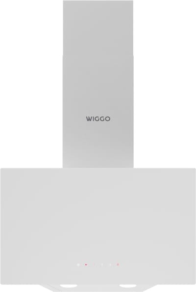 Wiggo WE-A531G(W) – Schuine Afzuigkap – 50 cm – Wit Glas – Energieklasse A – Touch Control – ECO+ Design – 5 Jaar Garantie