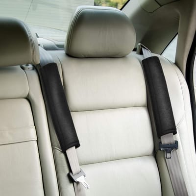 Comfortabele gordelhoezen voor auto-veiligheidsgordels - gewatteerde pads met klittenbandsluiting voor extra comfort