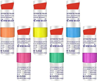 Nasal Decongestant Sticks - 6 Stuks voor Verlichting van Neusverstopping, Verfrissende Adem en Gemakkelijker Ademhalen, Ideaal voor Werk, Studie of Reizen