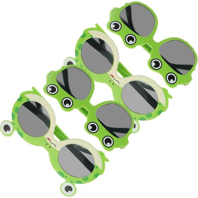 longziming -Frosch Bril - Kikker Brillen - Feestbril - Leuk Fotorequisiet - Grappig Accessoire - ABS Kunststof - Lichtgewicht Design - Comfortabel Dragen - 4 Stuks