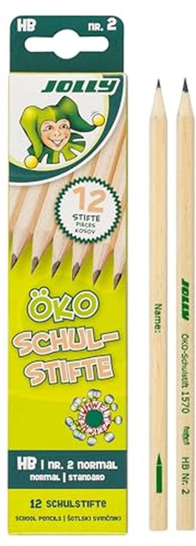 Eco Schoolpotloden HB Voorraadverpakking - 12 Stuks