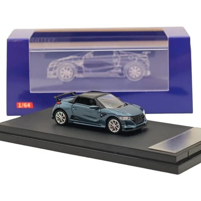 Meester 1:64 Jdm S660 Compacte Mugen Cabrioletroadster Diecast Beperkte Editie Verzamelaar Model Cadeaus blue