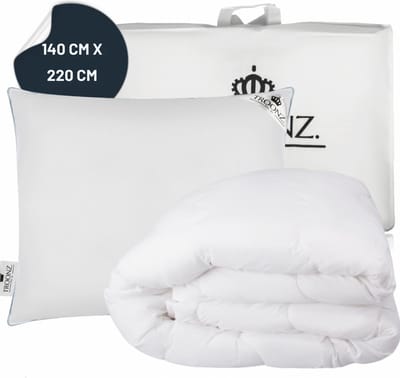 Troonz Portofino Royal Dekbed 140x220 4 Seizoenen inclusief Hoofdkussen Portofino - Beddenset - Hotelkwaliteit - 4 Seizoenen
