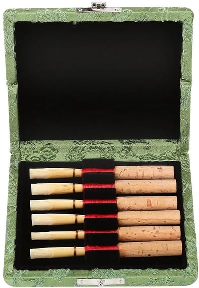 aladdien - Houten Opbergdoos voor Oboe Reeds - Duurzaam materiaal - Groen - Ideaal voor muzikanten - Ruimtebesparend - Geschikt voor Oboe - Compact ..