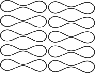10 Stuks Schokmount Rubber Bands voor Microfoon - Elastische Vervangingsbanden