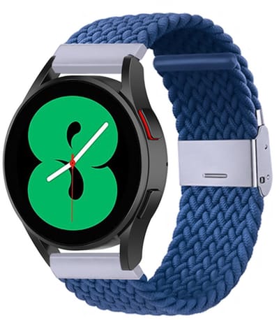 By Qubix - geschikt voor Huawei Watch GT 6 / GT 7 - 41mm - Braided nylon bandje - Blauw
