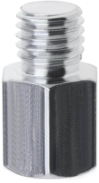 Dailygoods - M10 vrouwelijke schroefdraadadapter - M14 mannelijke schroefdraad - Hoogwaardige adapter voor elektrisch gereedschap - Zilver - Schroefdr...
