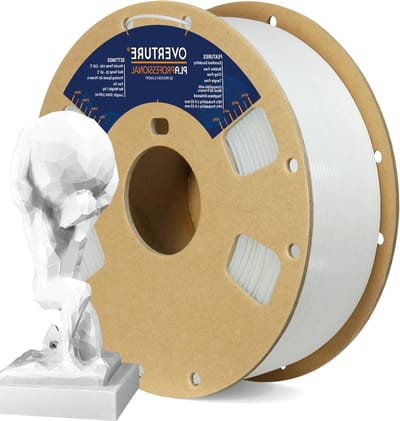 PLA Plus filament voor 3D printers - 1 kg wit - 175 mm - professionele PLA-sterkte - nauwkeurigheid +/- 0.03 mm