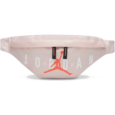 Sac bandoulière unisexe en denim rose avec logo Jordan Air, modèle JD2143011GS-005 Pink white