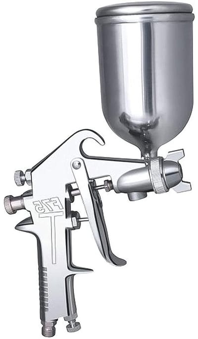HVLP Spuitpistool voor Verf, Gravity Feed Spuitmachine met 400cc Aluminium Bekken en 1.5mm Dopsproeier voor Precisie en Efficiëntie