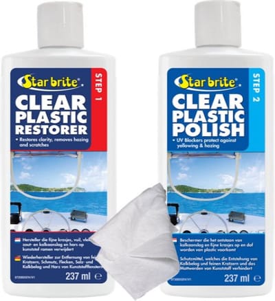 Star brite Clear Plastic Krasverwijderaar & Polish SET | 2 x 237ml