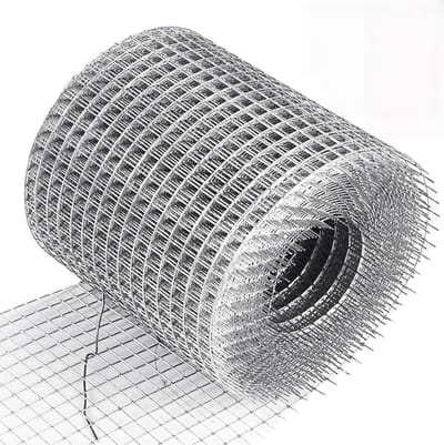Duurzaam Geperforeerd Gaas van Gegalvaniseerd Metaal voor Dierenbescherming en Tuinbouw, 6 mm Mesh, 10 cm x 5 m
