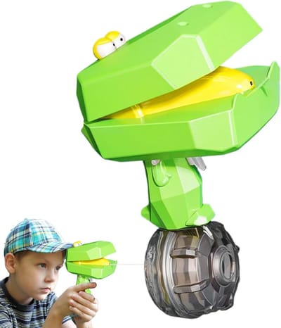 Waterspeelgoed - Waterpistool - Buiten Spelen - Elektrische Sproeifunctie - 25 cm - Groene Krokodil