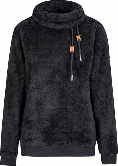 BJØRNSON Ilmi Coral Fleece Pullover Dames 4 seizoenen - Zacht - Maat 40 - Zwart